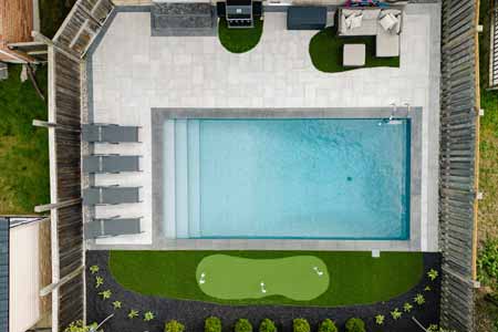 Backyard Patio, Pool & Putting Green After Image