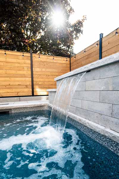 Custom Backyard Landscaping & Hardscaping Inground Pool in Pickering, Ontario
